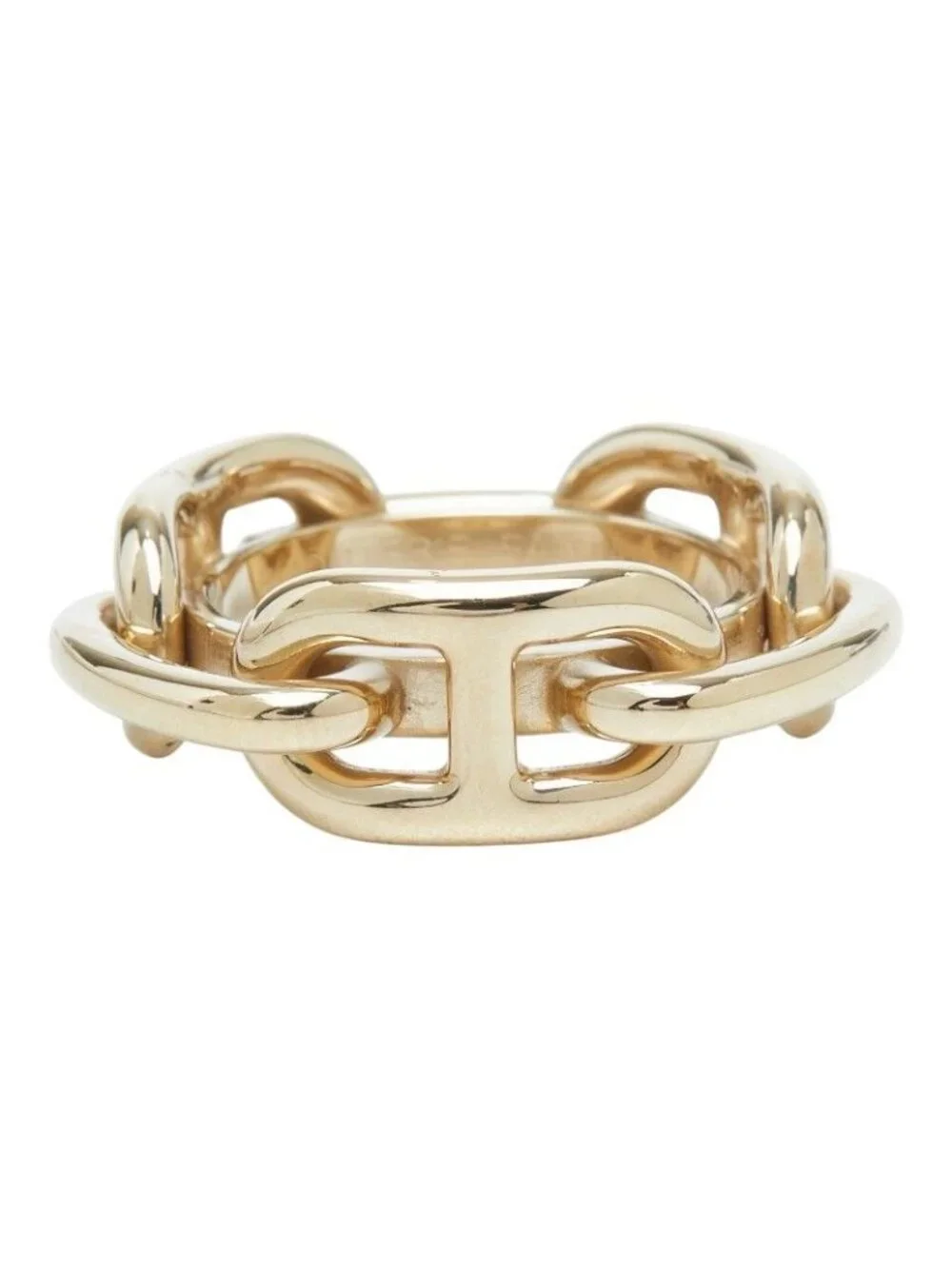 Hermes Chaine D'ancre Scarf Ring Gold Plated